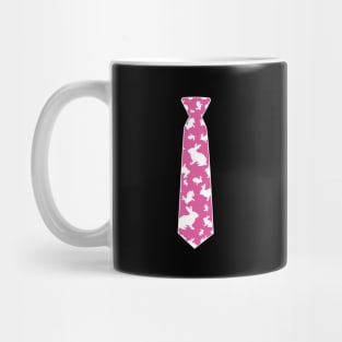 Bunny Rabbit Tie Funny Easter Pattern Men Boys Mug